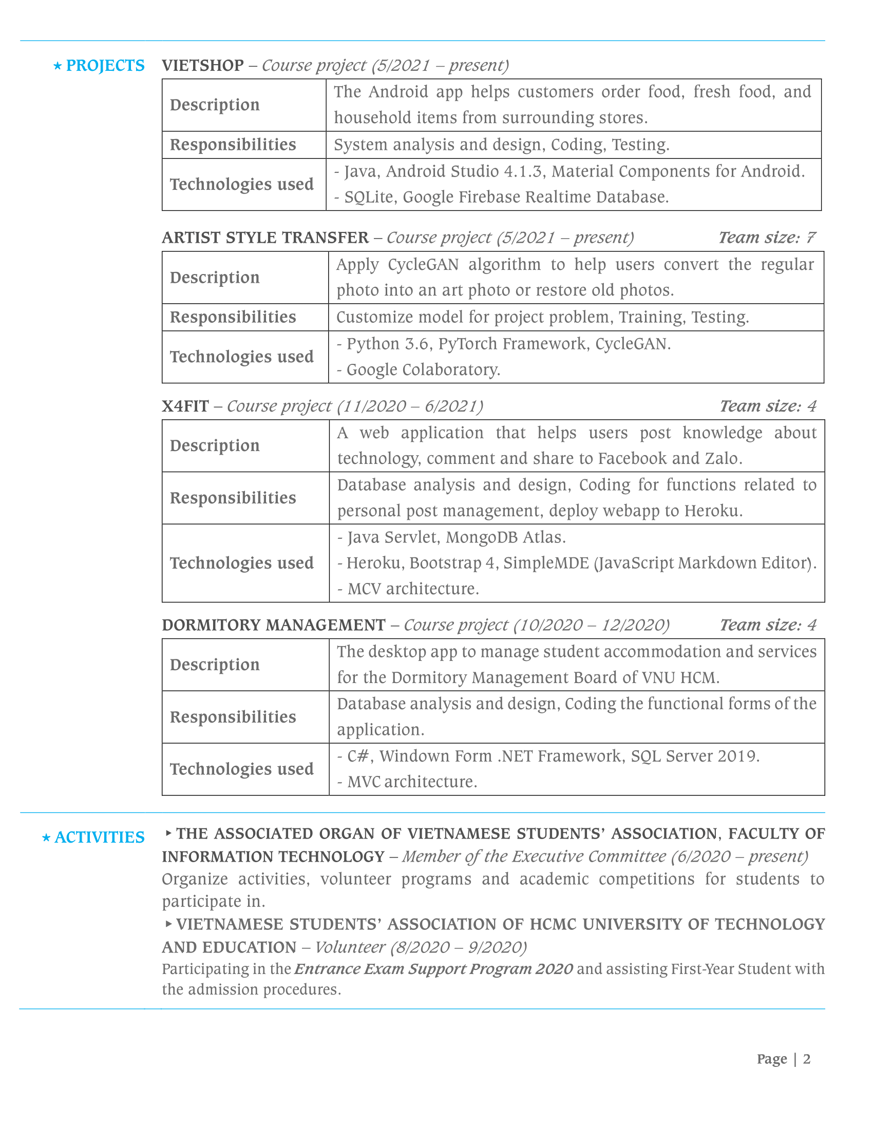 itute&#39;s CV